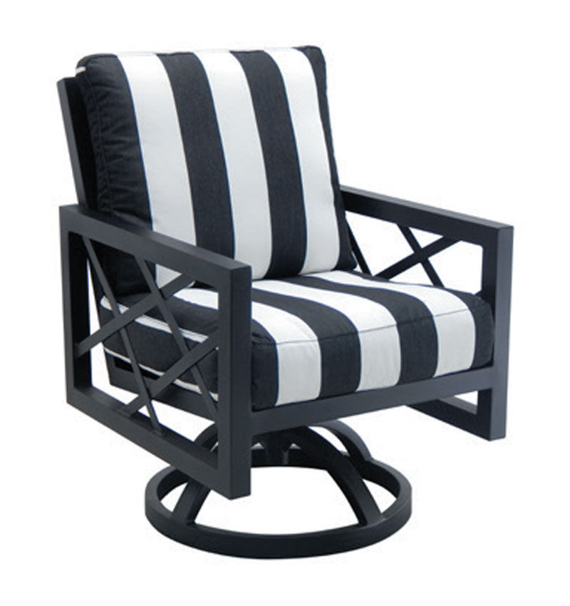 Castelle Palm Springs Cushioned Swivel Rocker By Castelle 