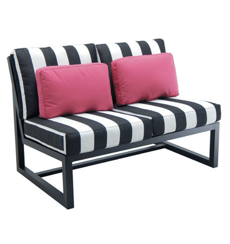Castelle Palm Springs Sectional Armless Loveseat By Castelle 