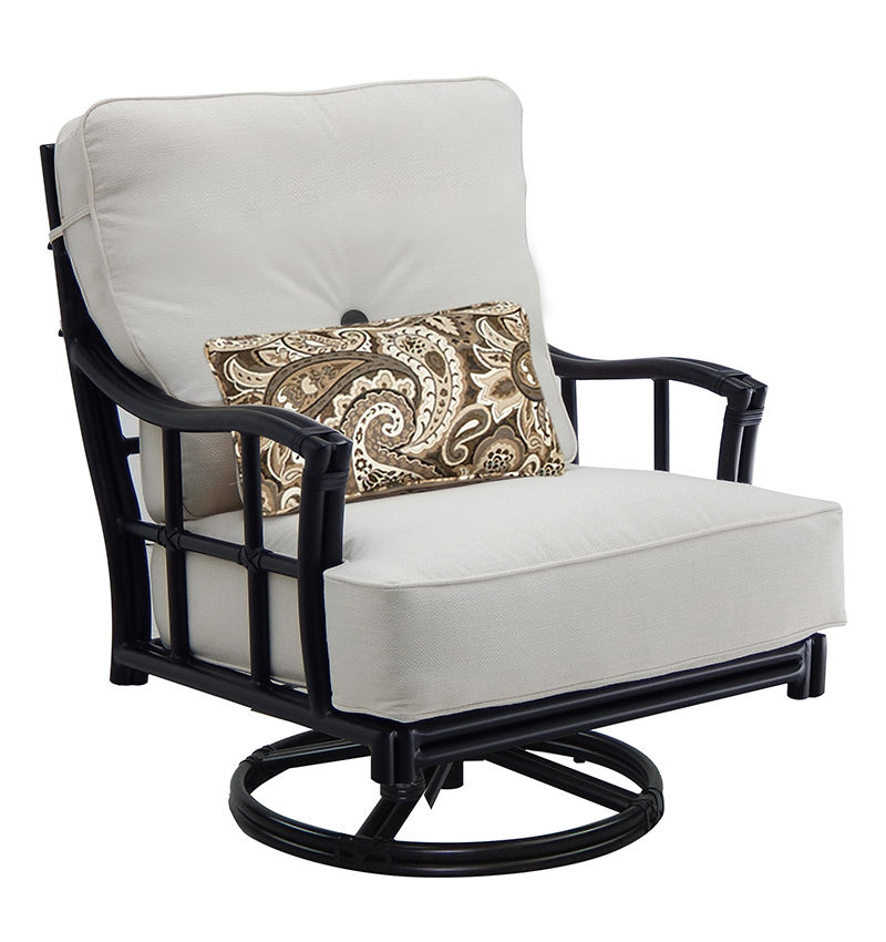 Castelle Resort Fusion High Back Cushioned Lounge Swivel Rocker By Castelle 