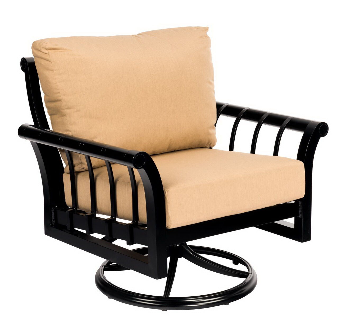 Woodard Swivel Rocking Lounge Chair By Woodard 
