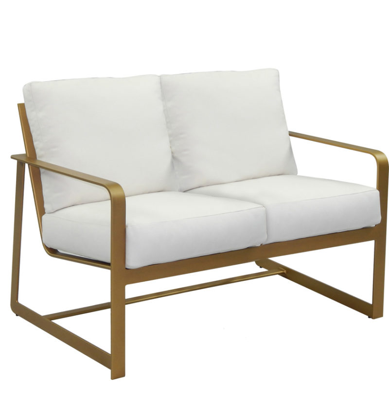 Castelle Metro Cushioned Loveseat By Castelle 