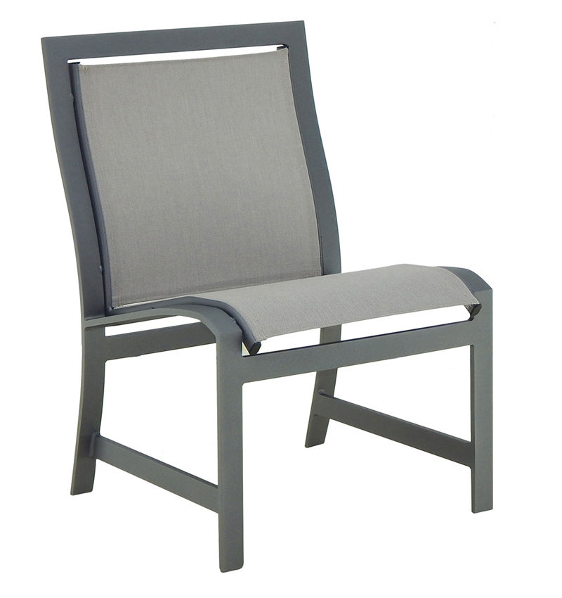 Castelle Sling Armless Dining Chair By Castelle 