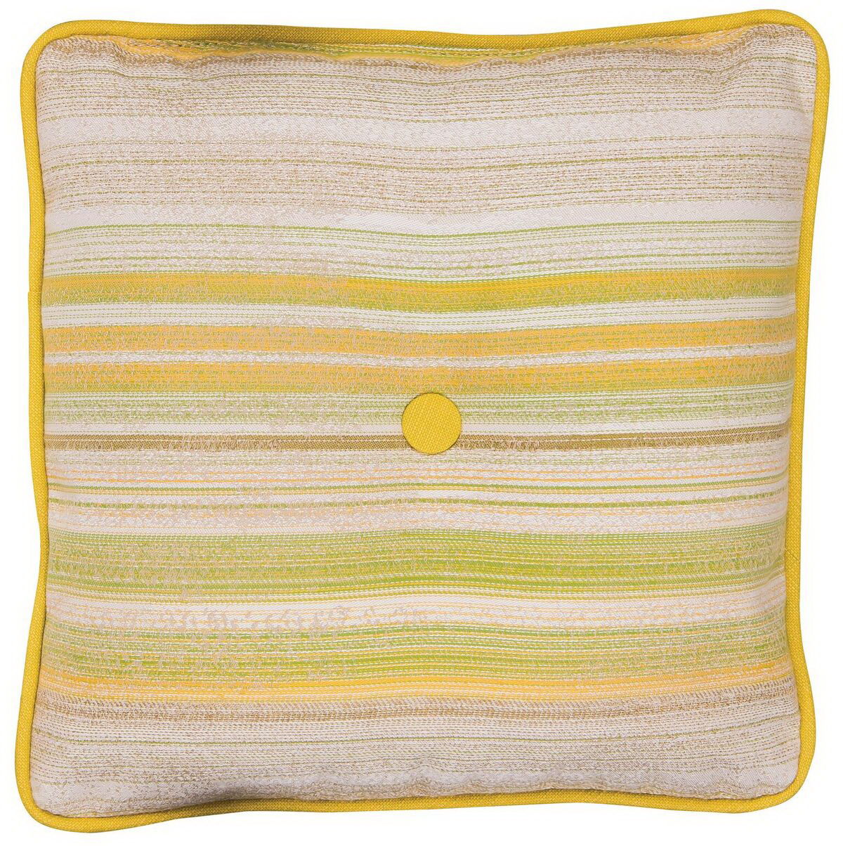Woodard Square Throw Pillow With Button By Woodard 