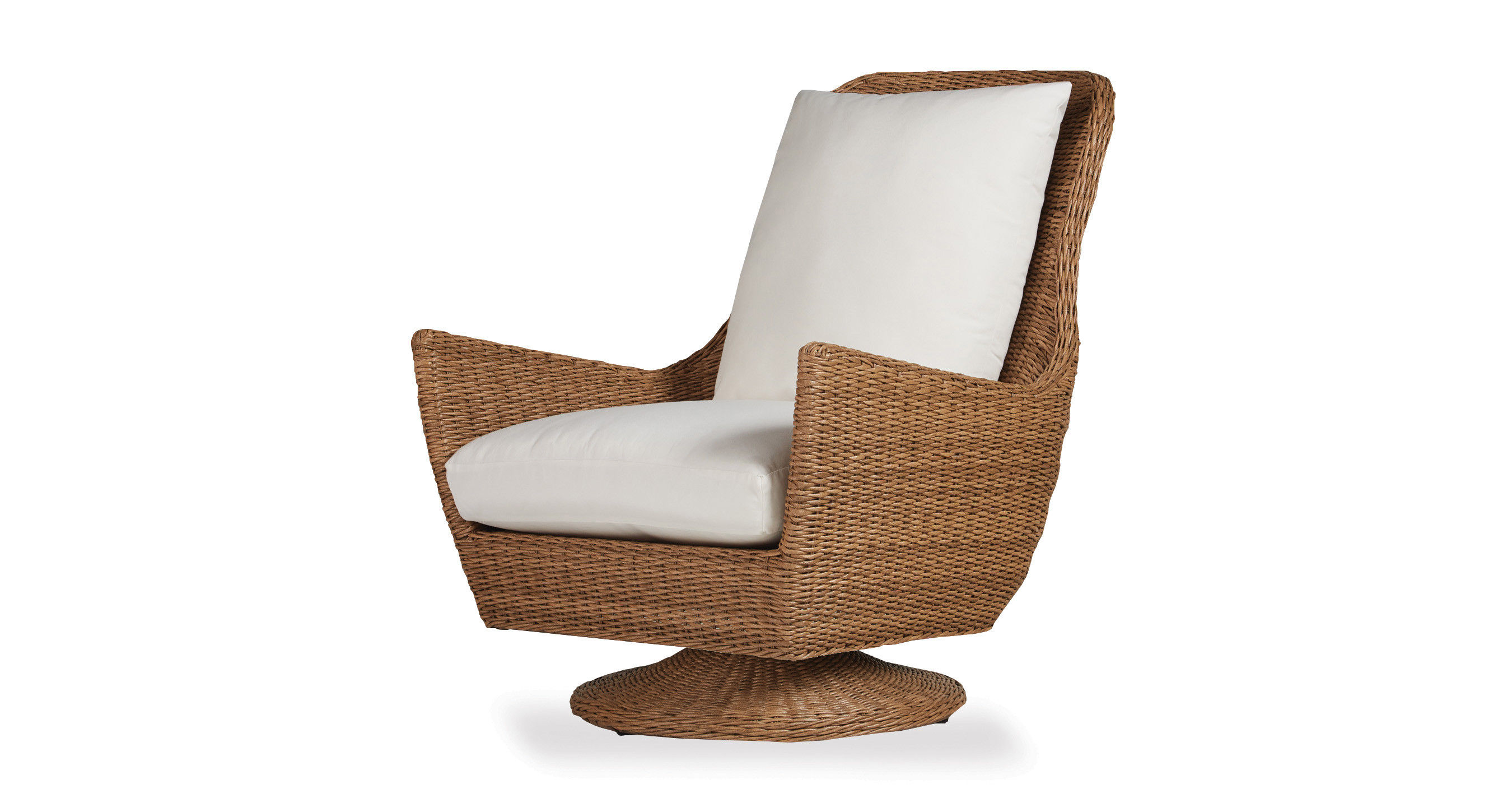 Lloyd Flanders High Back Swivel Rocker Lounge Chair By Lloyd Flanders 