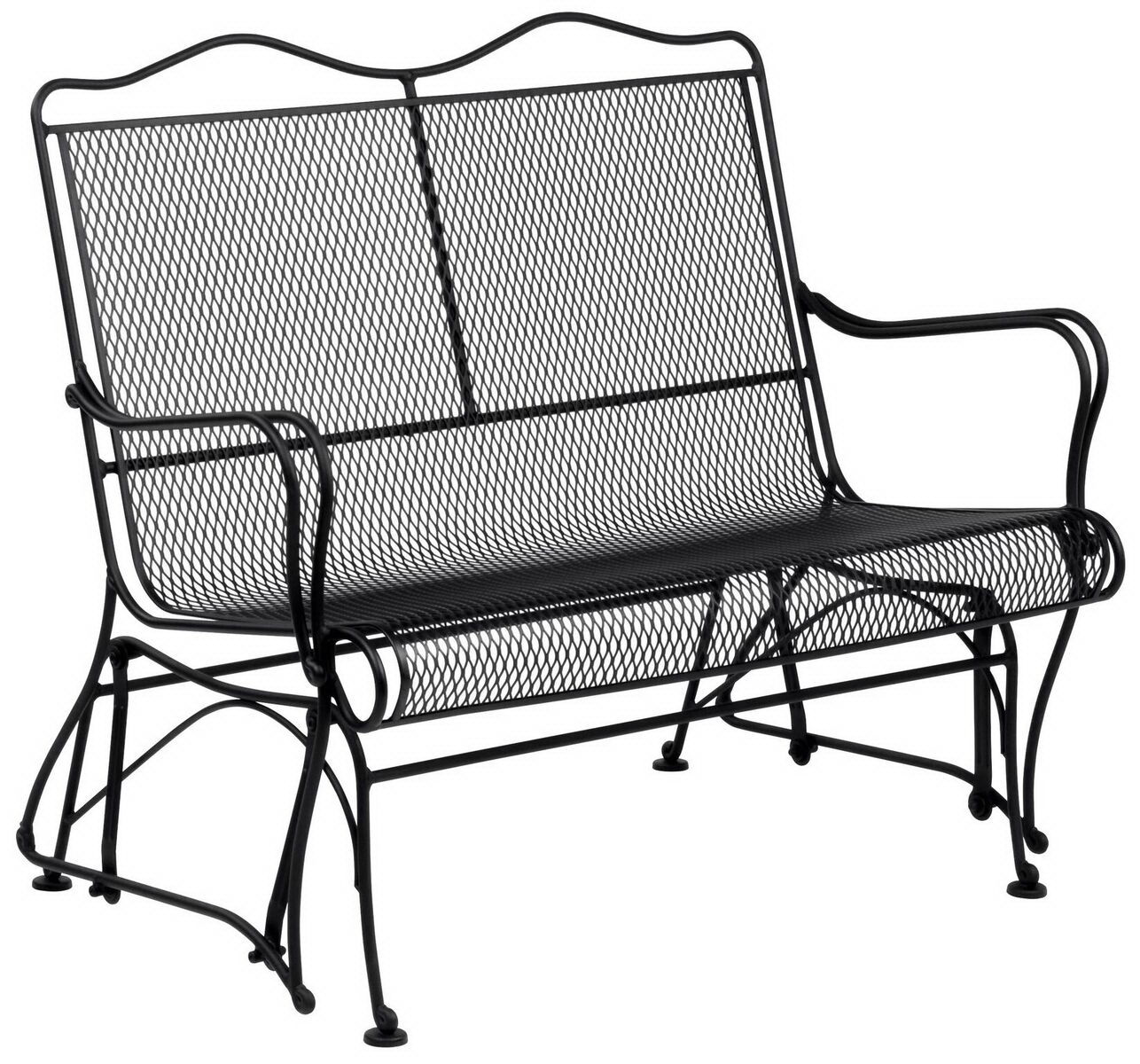 Woodard High Back Love Seat Glider By Woodard 