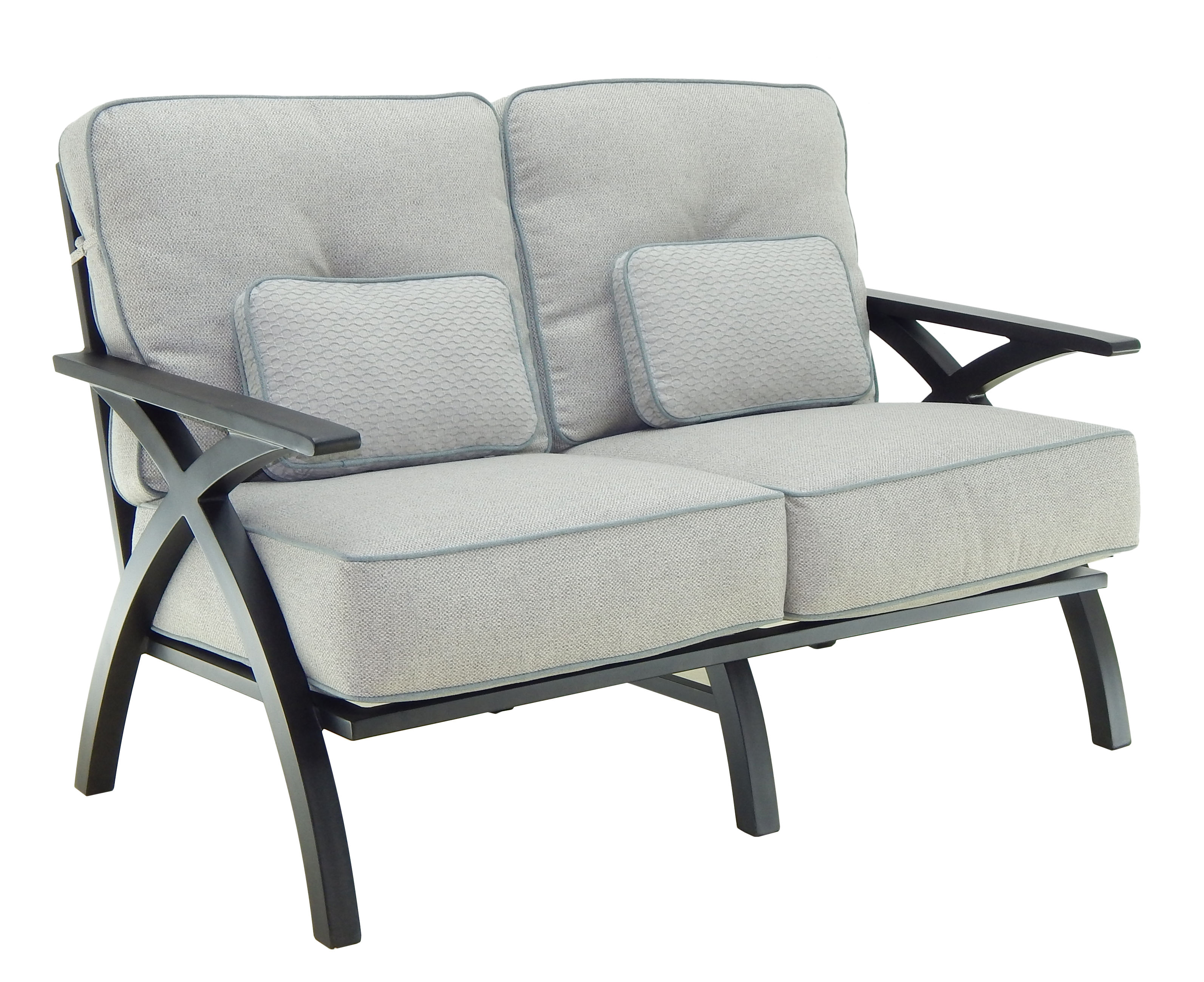 Castelle Cushioned Loveseat By Castelle 