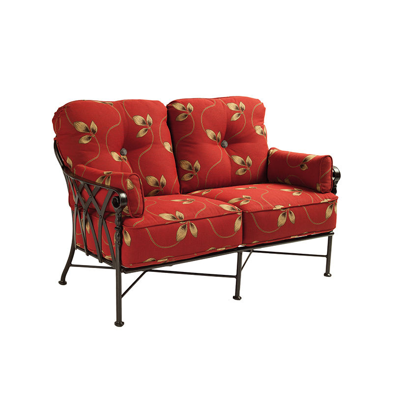 Castelle Cushioned Loveseat By Castelle 