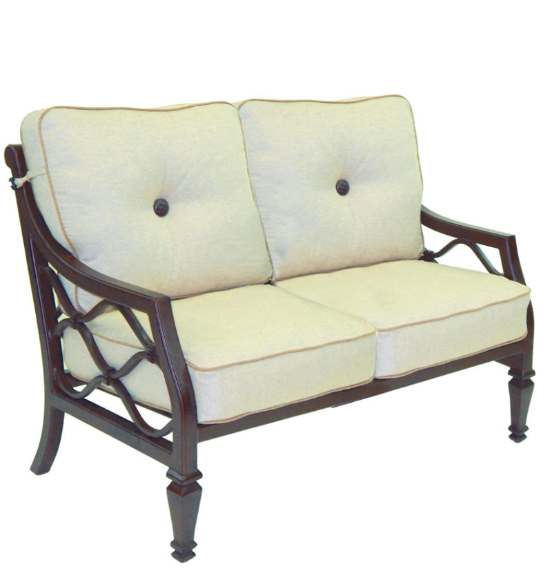 Castelle Villa Bianca Metro Cushioned Loveseat By Castelle 