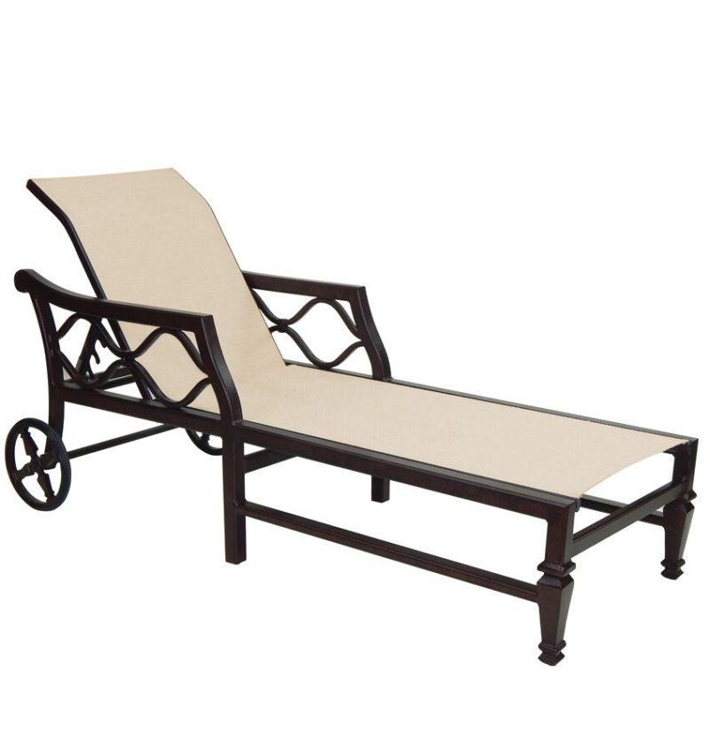 Castelle Villa Bianca Sling Chaise Lounge By Castelle 