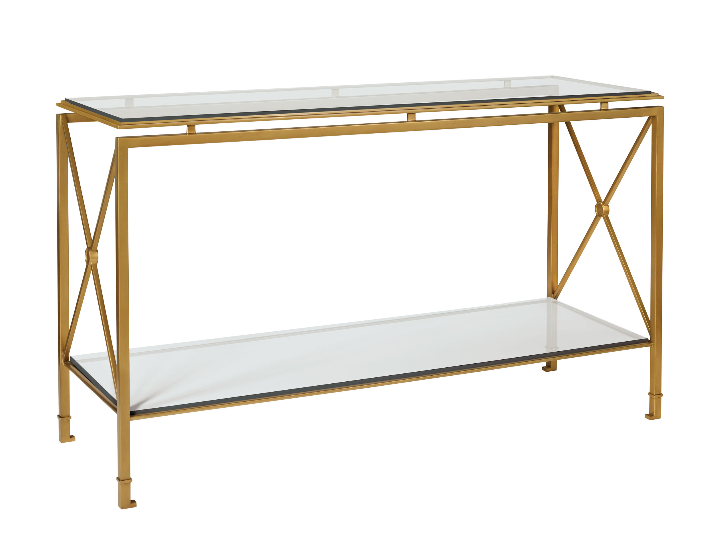  Montpelier Console Table Top and Shelf Only - Clear Glass 