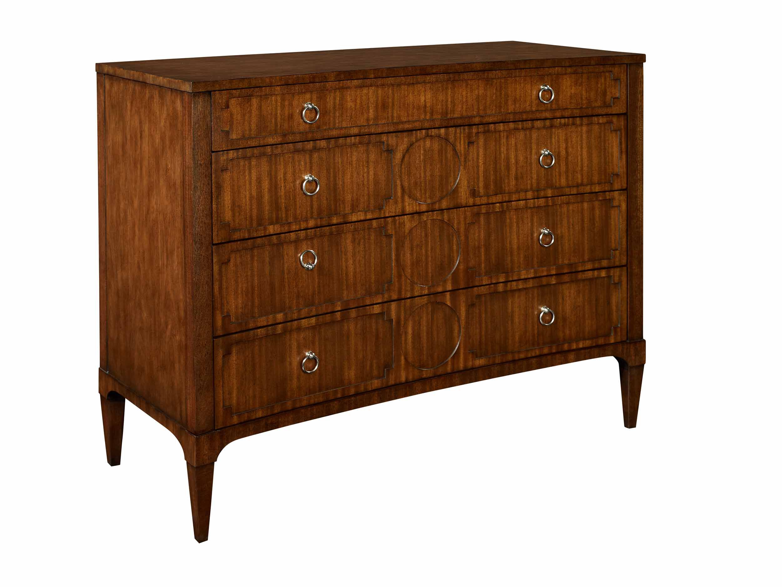  Artisan Curved Front Chest - Mahogany 