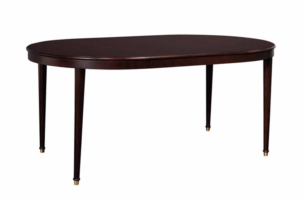  Boden Round Mahogany Dining Table with Leaf 