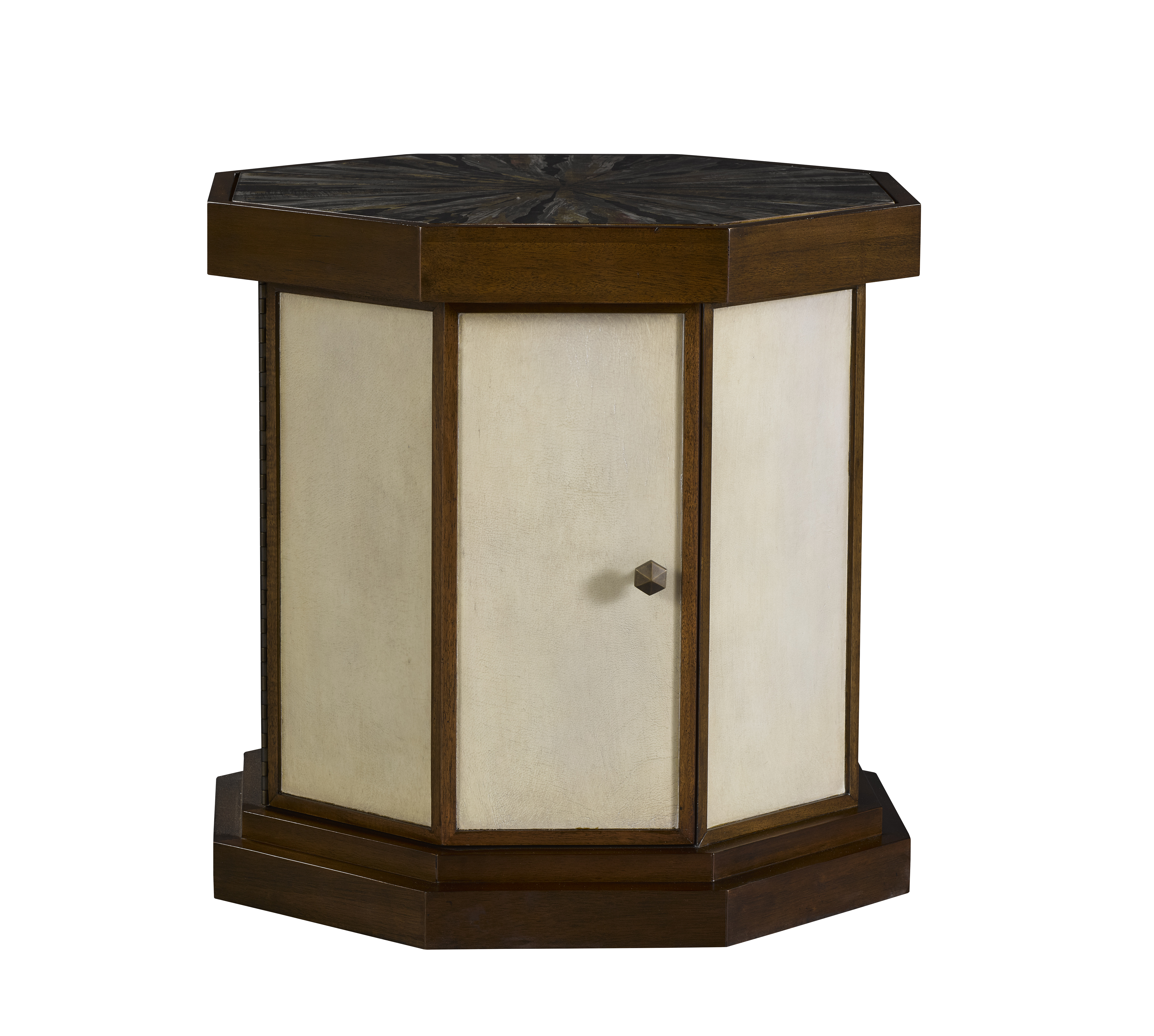 Shangri-La Table with Eglomise Glass Top 