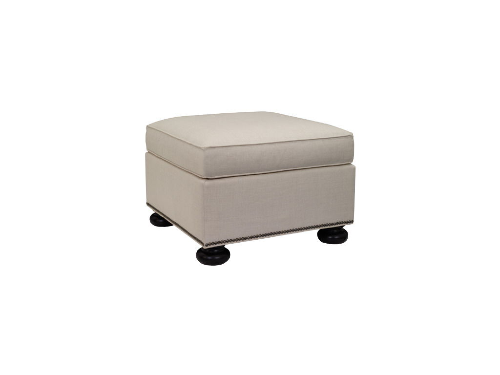  Exposed Leg Square Seat Cushion M2M Ottoman 