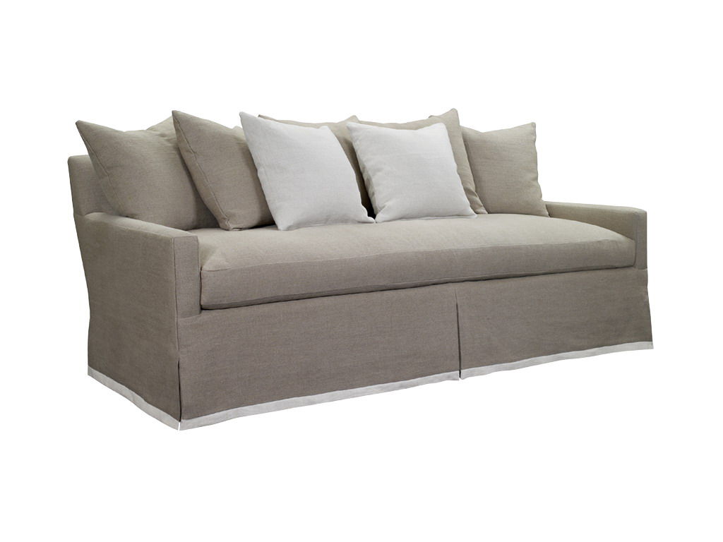  Dressmaker Square Seat Cushion Narrow Square Arm Sofa 