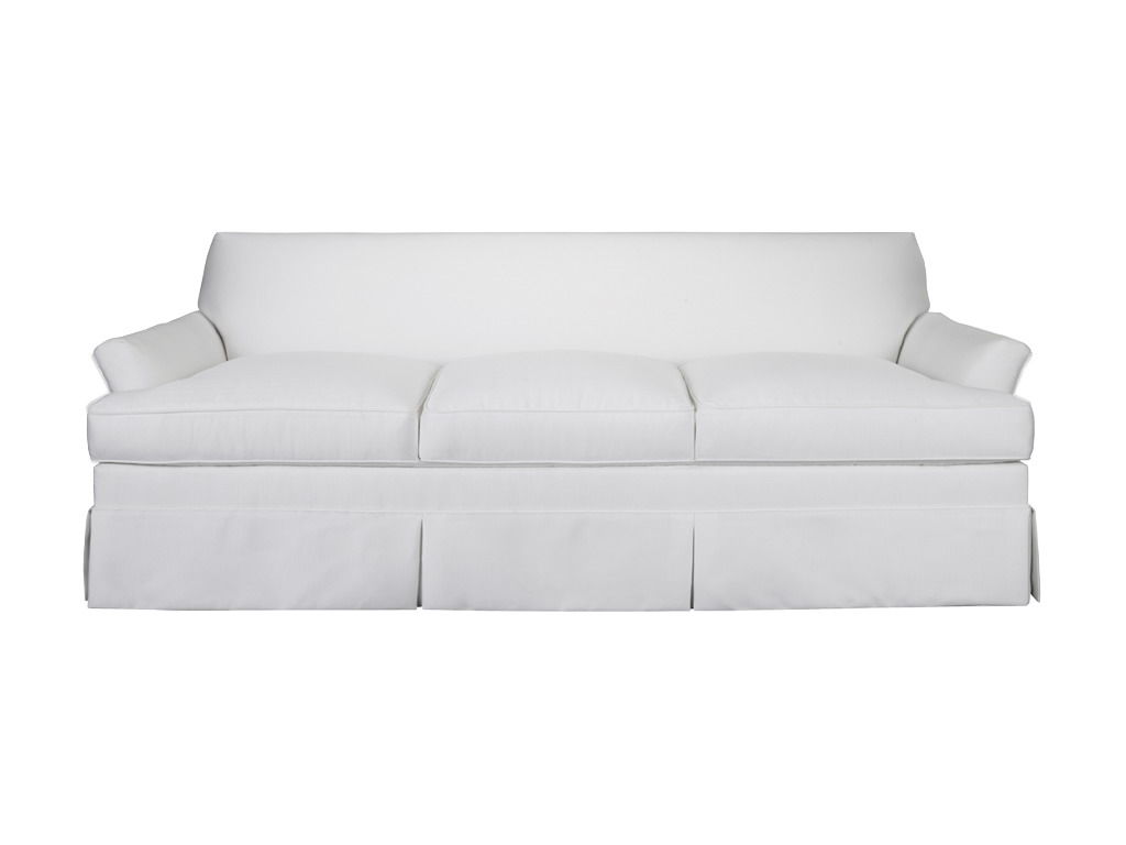  Kick Pleat T- Cushion Splayed Arm Sleep Sofa 