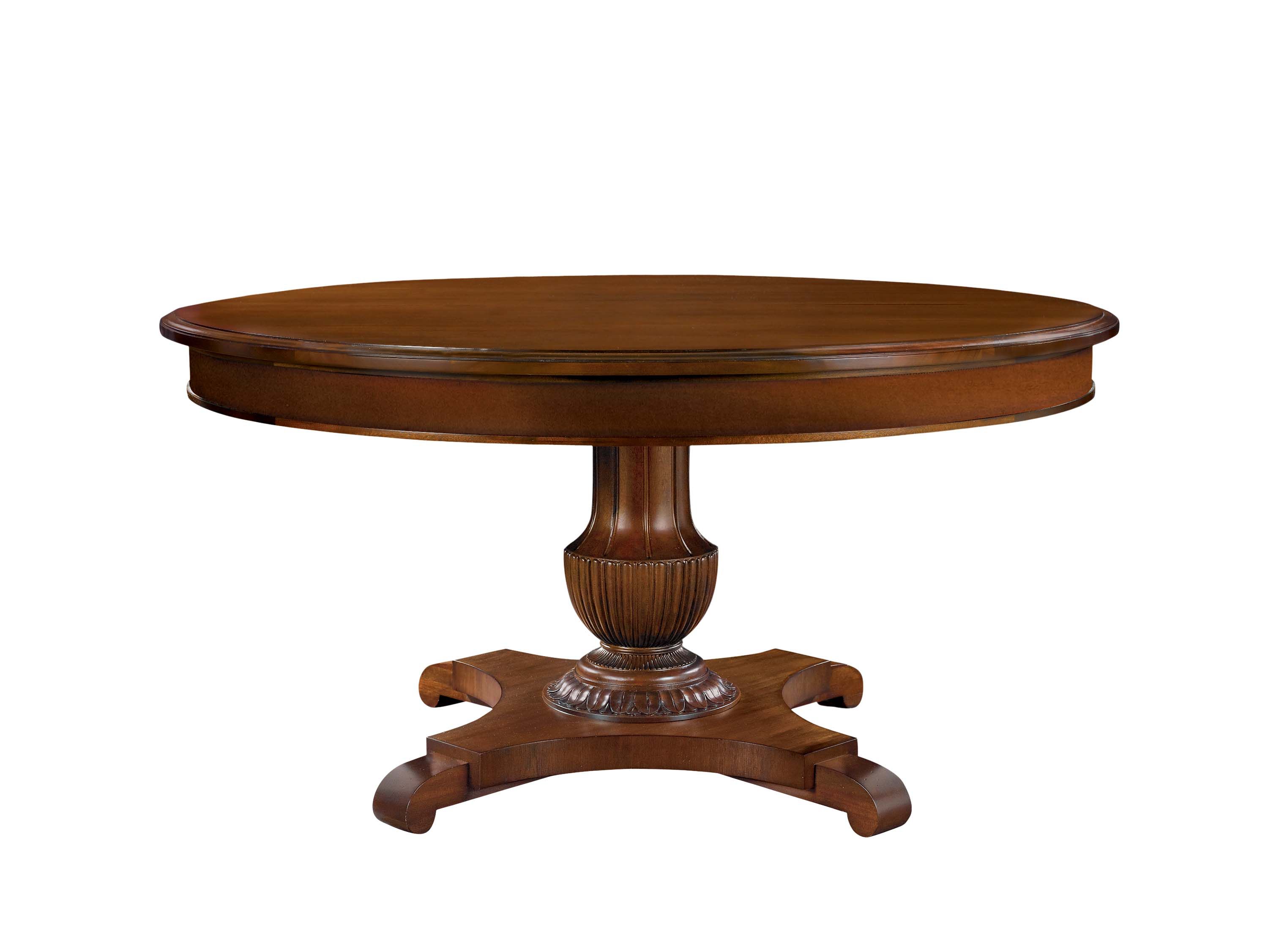  Gustav Round Dining Table Top - Plain Apron 