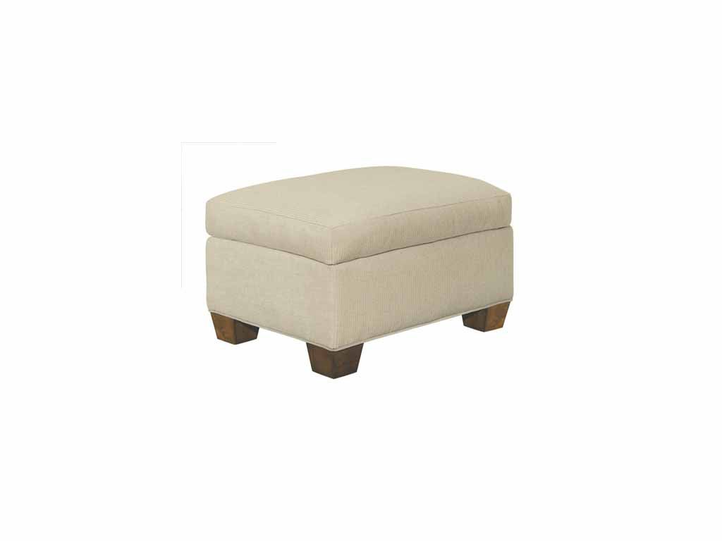 MacDonald Ottoman with Exposed Legs 