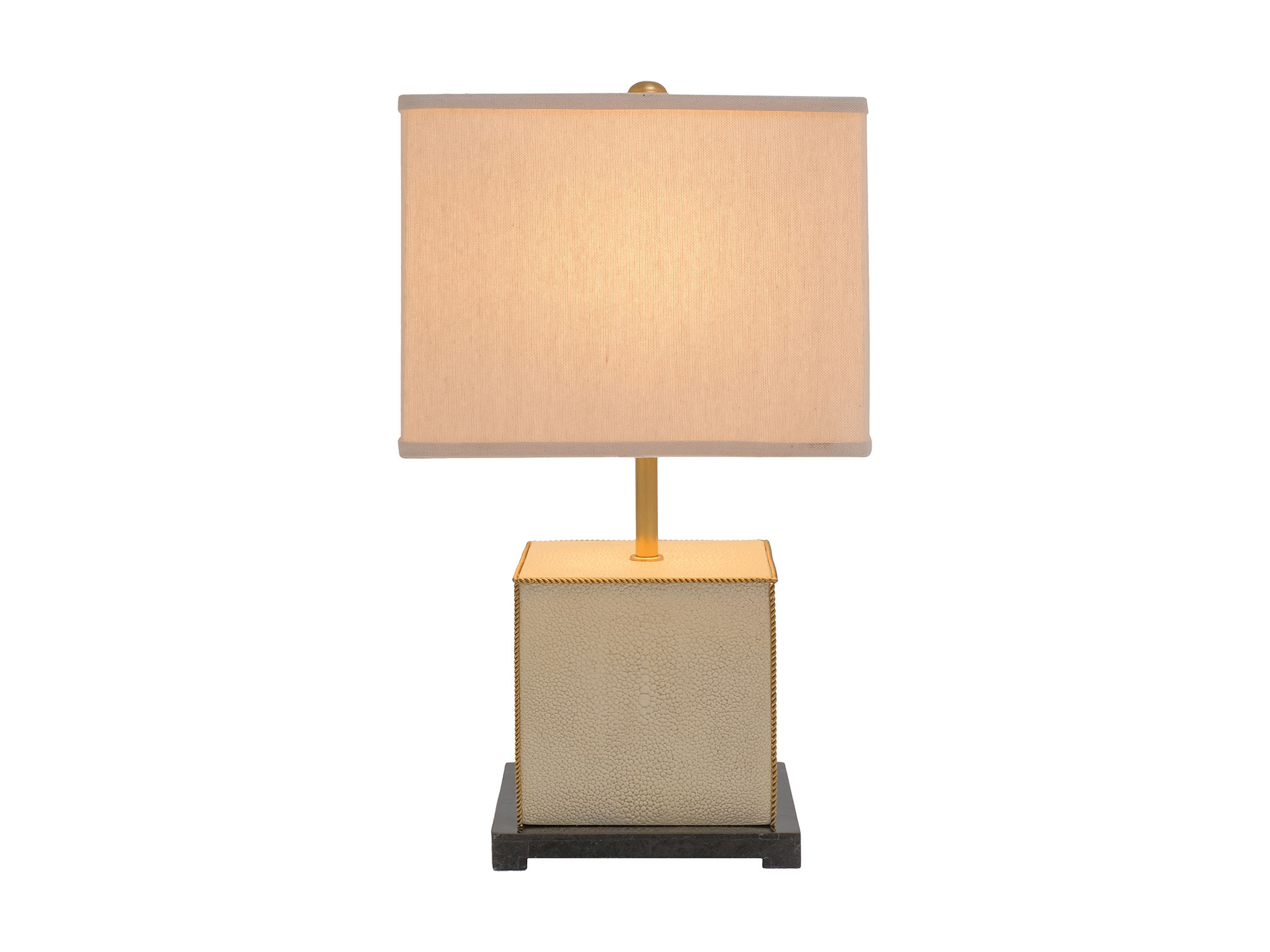  Faux Shagreen Table Lamp 