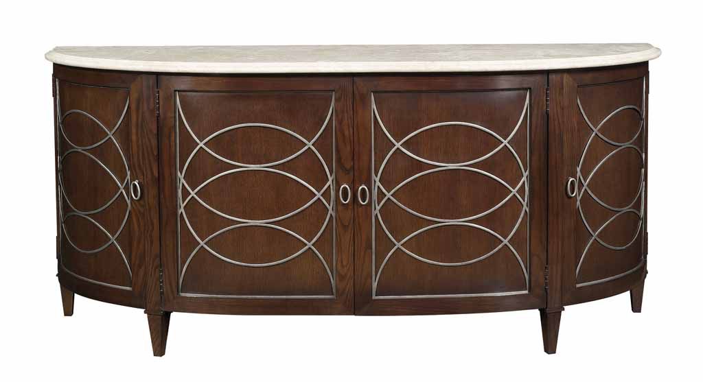  Duchamp Demilune Sideboard Stone Top 