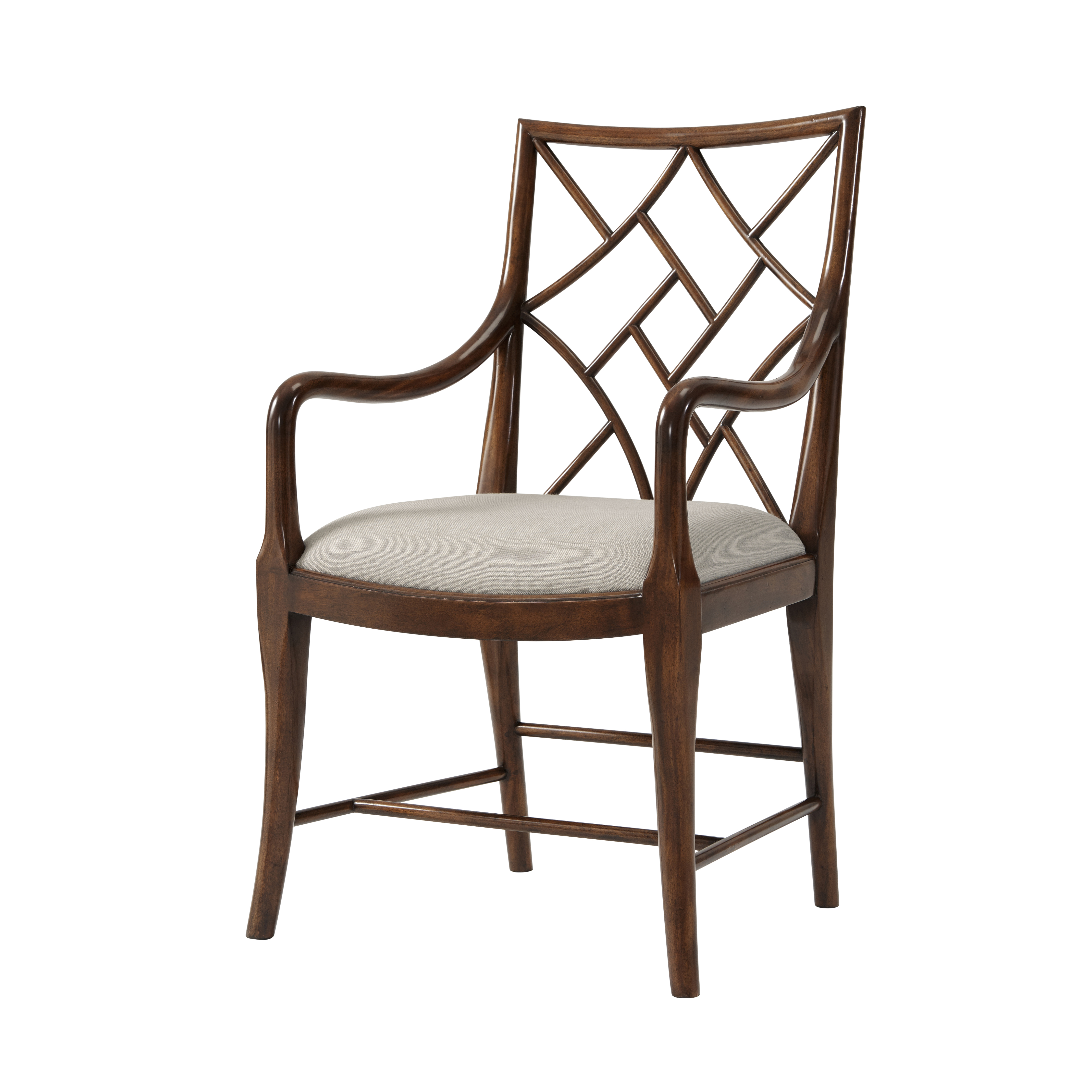  A Delicate Trellis Arm Chair 