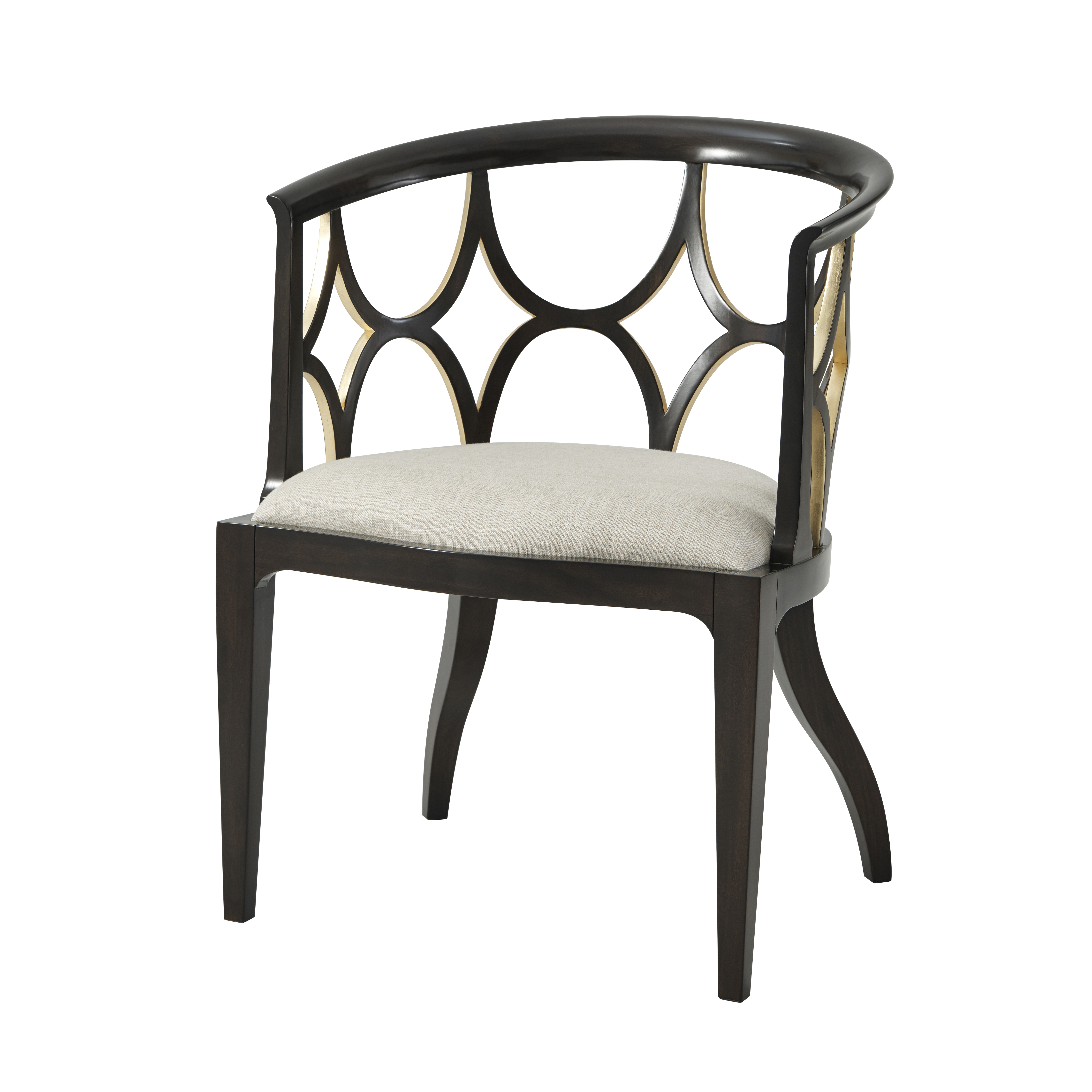  Ebonised Connaught Accent Chair 