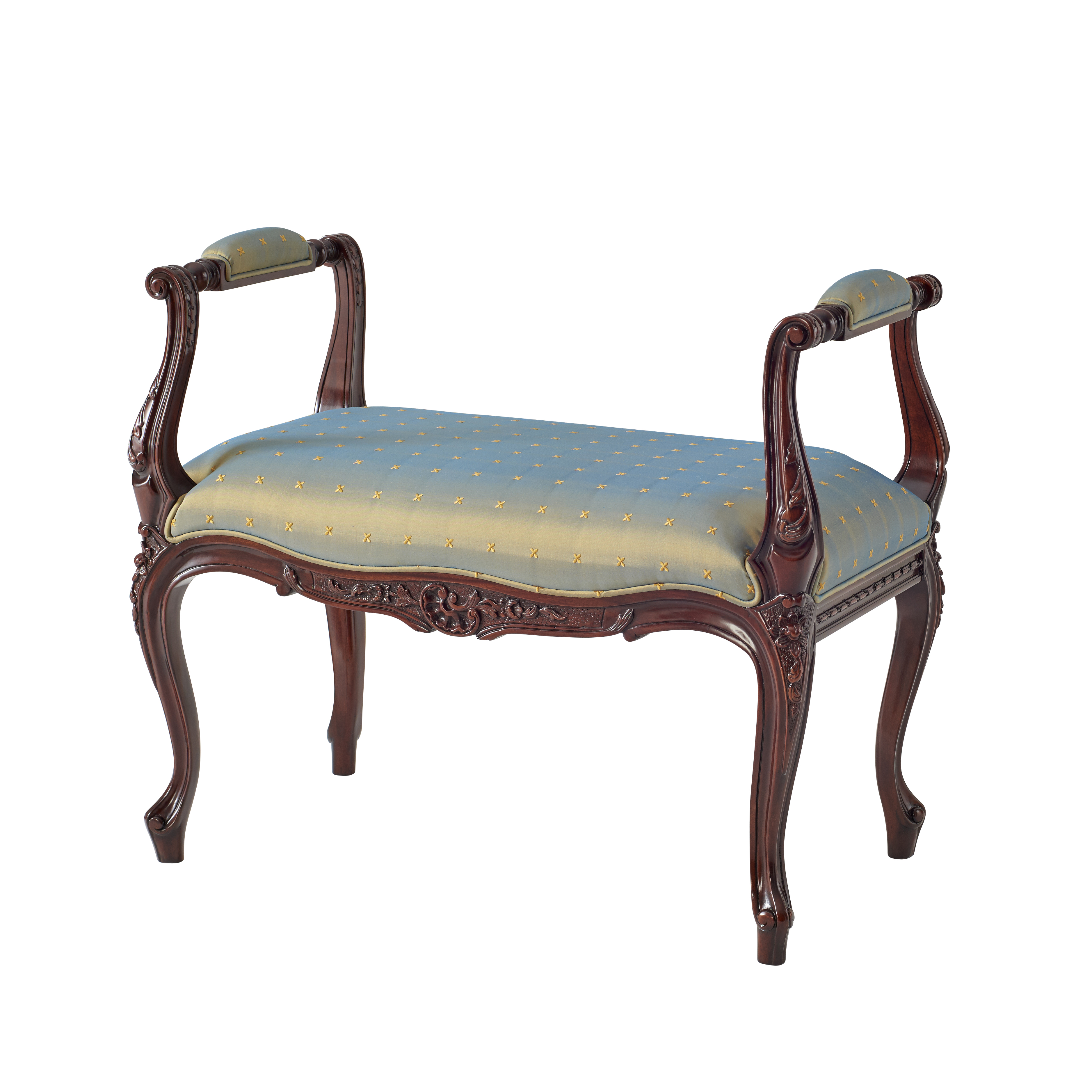  A Hand Carved Stool Or Window Seat 