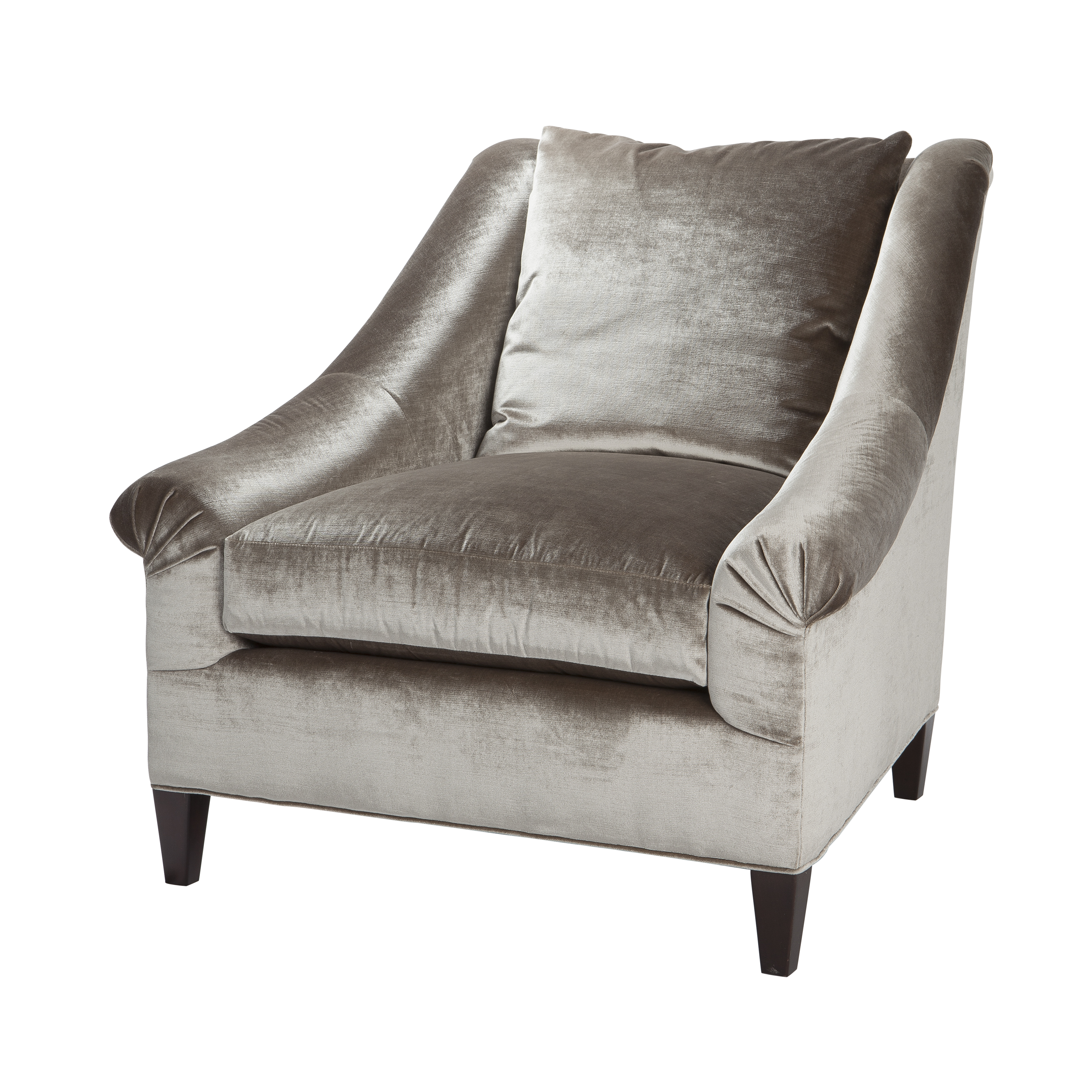  Marquette Loose Back Exposed Leg Chair 