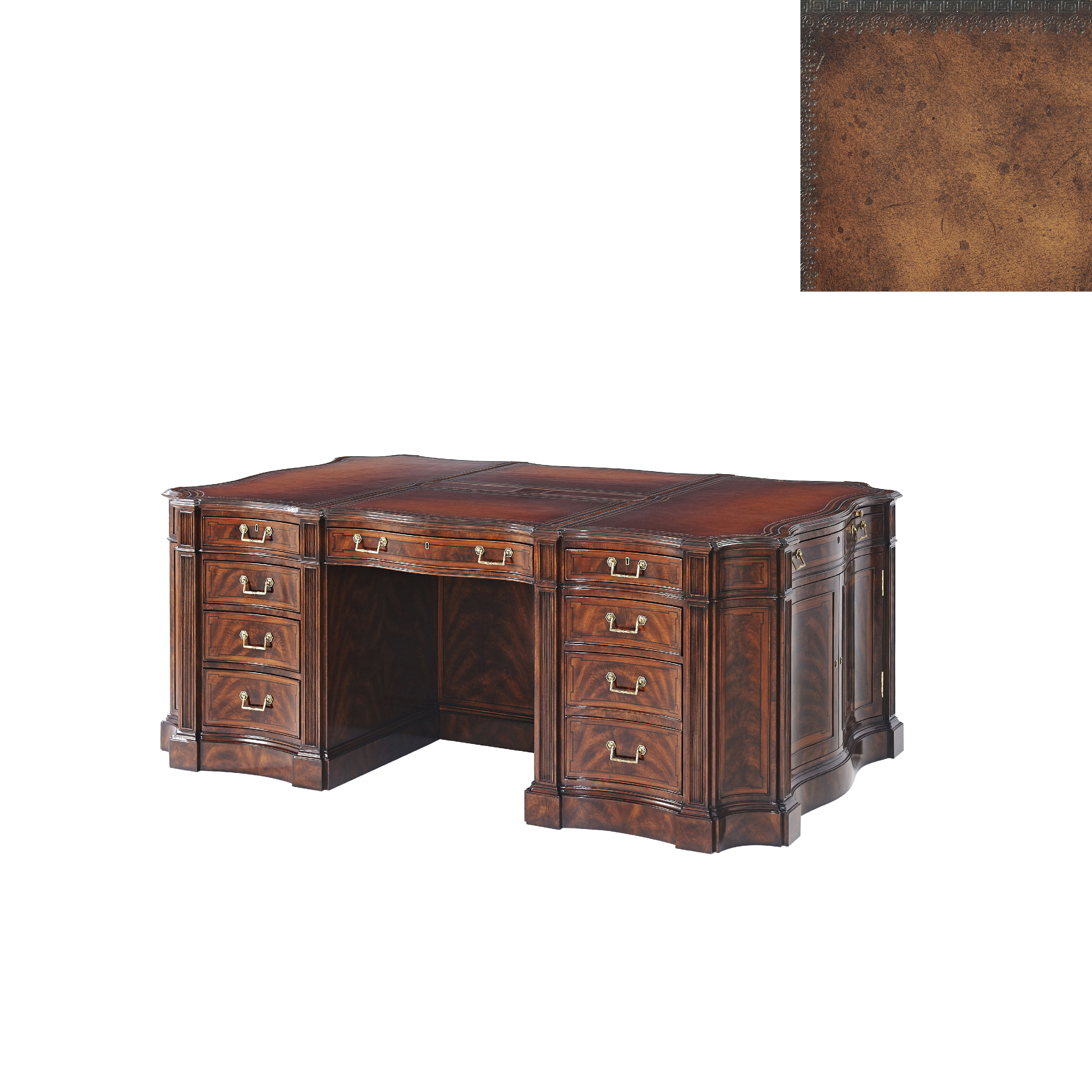  English Partnership Pedestal Desk 