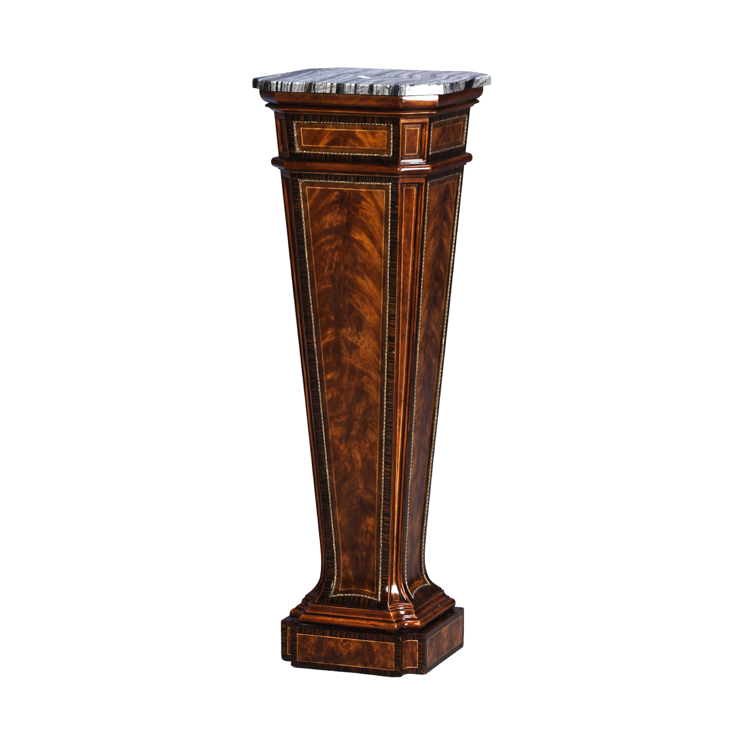  A Mahogany And Rosewood Band Torchere 